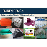 White coroplast sign board 36 x 60 x 3/16 inch — set of 2