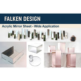 Iridescent Rainbow acrylic mirror 36 x 48 x 1/8 inch with mirror finish — set of 7