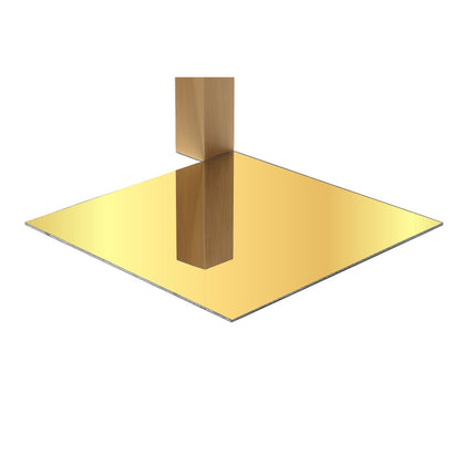 Gold acrylic mirror 12 x 12 x 1/8 inch with mirror finish