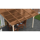 Bronze corrugated polycarbonate sheet 33 x 96 x 1/16 inch with corrugated profile — set of 10
