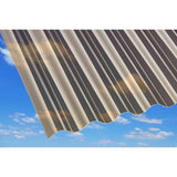 Bronze corrugated polycarbonate sheet 33 x 96 x 1/16 inch with corrugated profile — set of 5