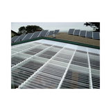 Clear ribbed polycarbonate panel 37 x 96 x 1/16 inch with ribbed profile — set of 2