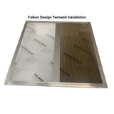 Bronze twinwall polycarbonate panel 36 x 60 x 1/4 inch with twinwall construction