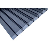 Gray twinwall polycarbonate panel 12 x 18 x 3/8 inch with twinwall construction — set of 10