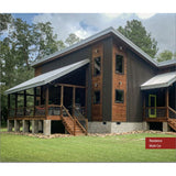 Falken Design Galvalume Plus Corrugated Metal Roof Panel 34" x 96" x 7/8" - 26 GA - Long-Lasting Outdoor — set of 5