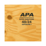 Set of 2 Wood-Tone cdx plywood sheathing 24 x 48 x 15/32 inch