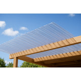 Bronze corrugated polycarbonate sheet 12 x 18 x 1/16 inch with corrugated profile