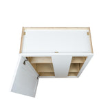White Shaker wall blind corner kitchen cabinet 24W x 12D x 42H