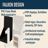 Black pvc foam sheet 36 x 36 x 1/2 inch