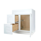 White Shaker vanity kitchen cabinet 30W x 21D x 34.5H