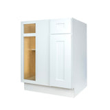 White Shaker blind base corner kitchen cabinet 36W x 24D x 34.5H