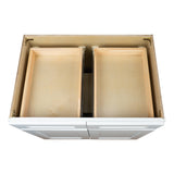 White Shaker base kitchen cabinet 42W x 24D x 34.5H