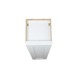 White Shaker wall kitchen cabinet 15W x 12D x 42H