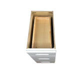 White Shaker 3-drawer base kitchen cabinet 21W x 24D x 34.5H