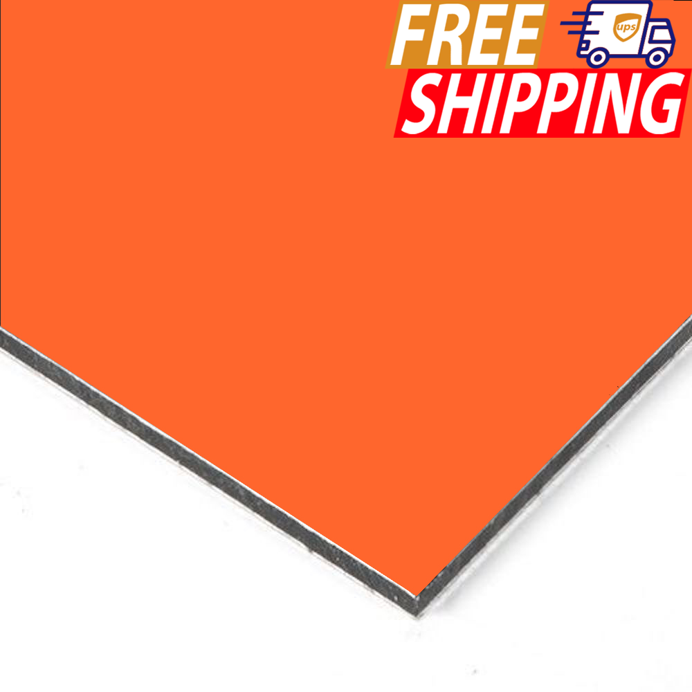 ACM Sign Panel - Orange - 1/8 inch thick