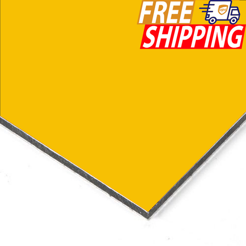 ACM Sign Panel - Yellow - 1/8 inch thick