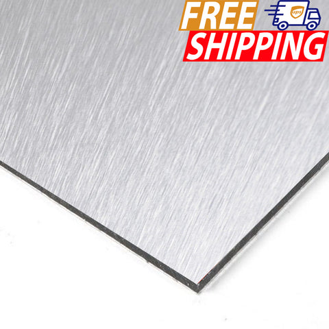 ACM Sign Panel - Brushed Silver - 1/8 inch thick