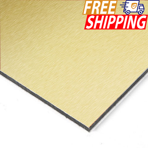 ACM Sign Panel - Brushed Gold - 1/8 inch thick