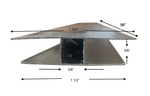 Twinwall Aluminum H Channels - 6mm x 96"