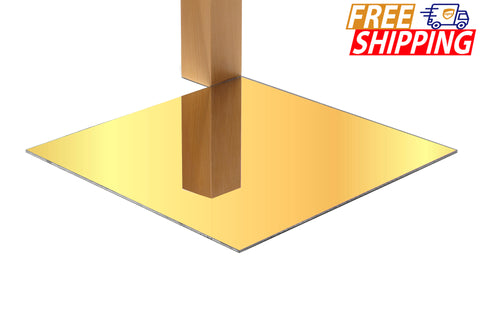 Whole Acrylic Sheet - Mirror Gold - 1/8 inch thick