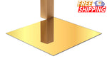 Acrylic Sheet - Mirror Gold - 1/8 inch thick