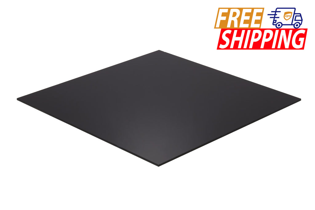 Acrylic Sheet - Black - 1/8 inch thick - various sizes – Falken Design