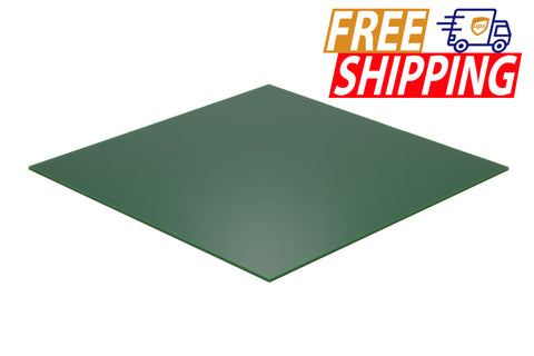Whole Acrylic Sheet - Green Translucent 2% - 1/8 inch thick