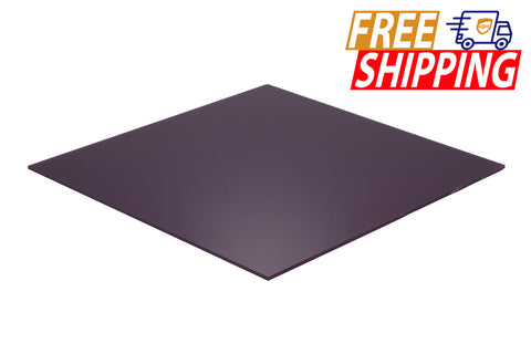 Whole Acrylic Sheet - Purple Translucent 13% - 1/8 inch thick