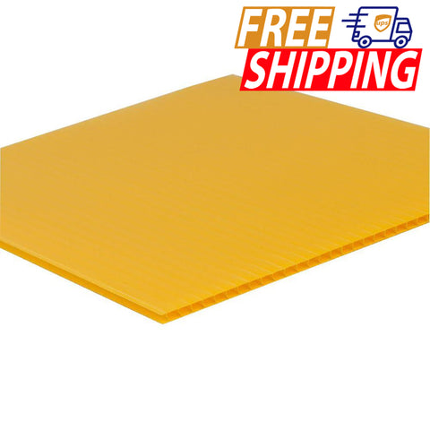 Whole Coroplast Board - Yellow - 3/16 inch thick