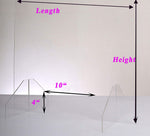 Best Seller:  COVID-19 - DESKTOP Sneeze Guard  - Plexiglass FREESTANDING Table Stand