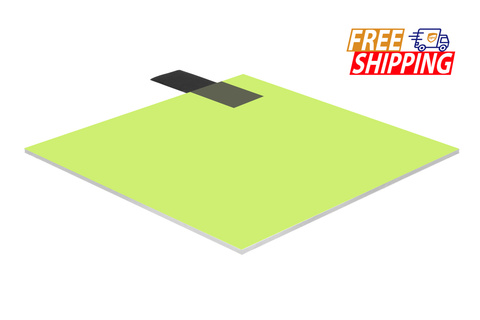 Whole Acrylic Sheet - Green Fluorescent - 1/4 inch thick