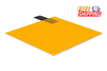 Whole Acrylic Sheet - Orange Fluorescent - 1/4 inch thick