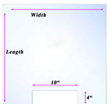 COVID-19  - Plexiglass  Protective PANELS  sheet for glueing/driling on the front of the table / without stands | Sneeze guard
